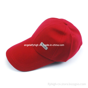 Adult Red Color Twill Cotton Cap